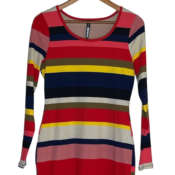 Anthropologie Plenty by Tracy Reese Vivid Striped Column Size Medium Dre… - Picture 3 of 9